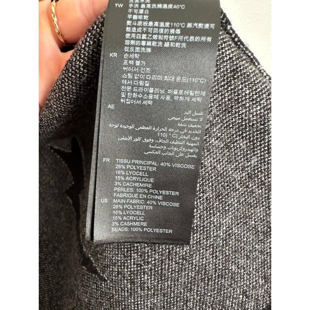 Sandro Juste Lightning Bolt Open Front Blazer Bea… - image 5